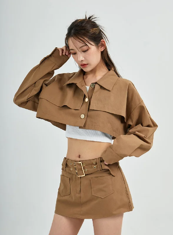 Easygoing Weekend Jacket-Serena Crop Jacket CS27