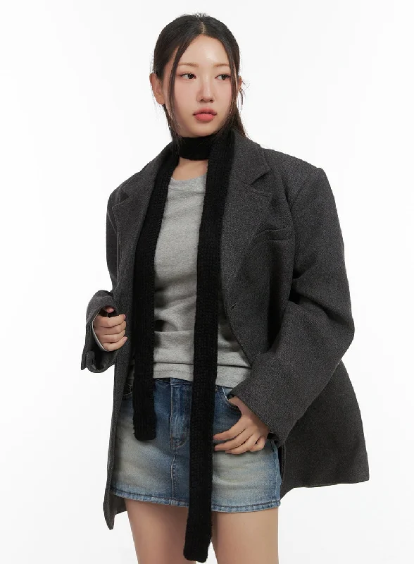 Urban Style Jacket-Cozy Chic Oversize Blazer CO417