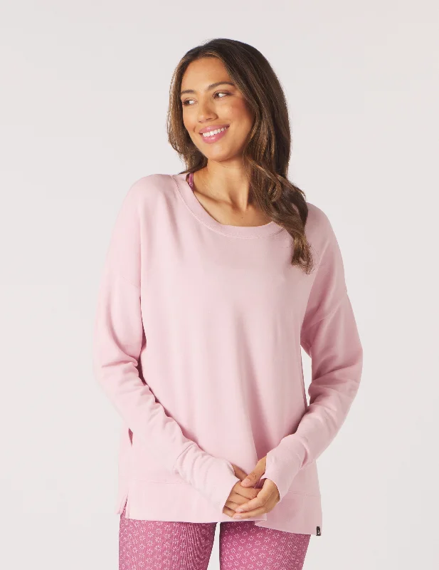 Trendy Plaid Long Sleeve-Lounge Long Sleeve: Peony