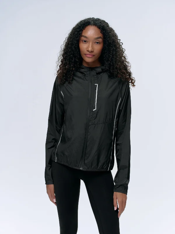 Easygoing Weekend Jacket-Lightweight Running Jacket - Black