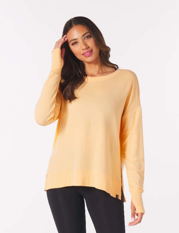 Classic Long Sleeve Shirt-Lounge Long Sleeve: Orange Wine